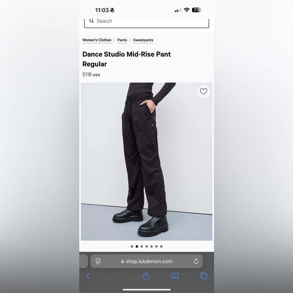 Lululemon Dance Studio Pants